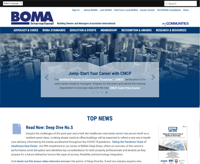 BOMA International powers their website with iMIS CMS