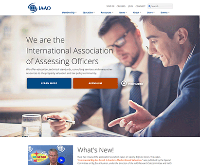 International Association of Assessing Officers powers their website with iMIS CMS