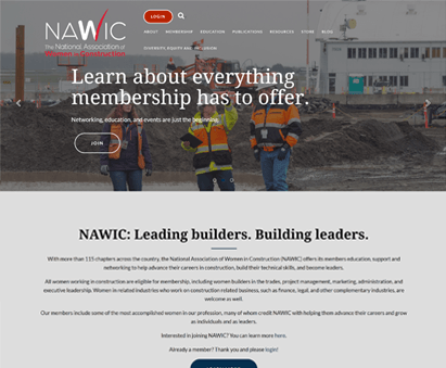 National Association of Women in Construction powers their website with iMIS CMS