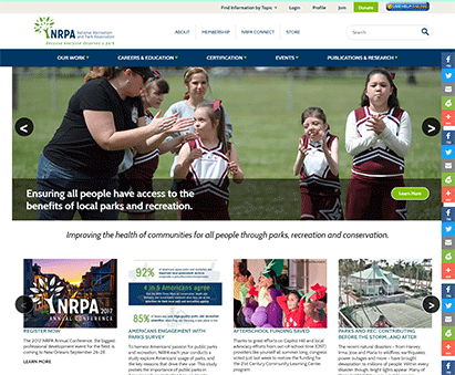 National Recreation and Park Association powers their website with iMIS CMS